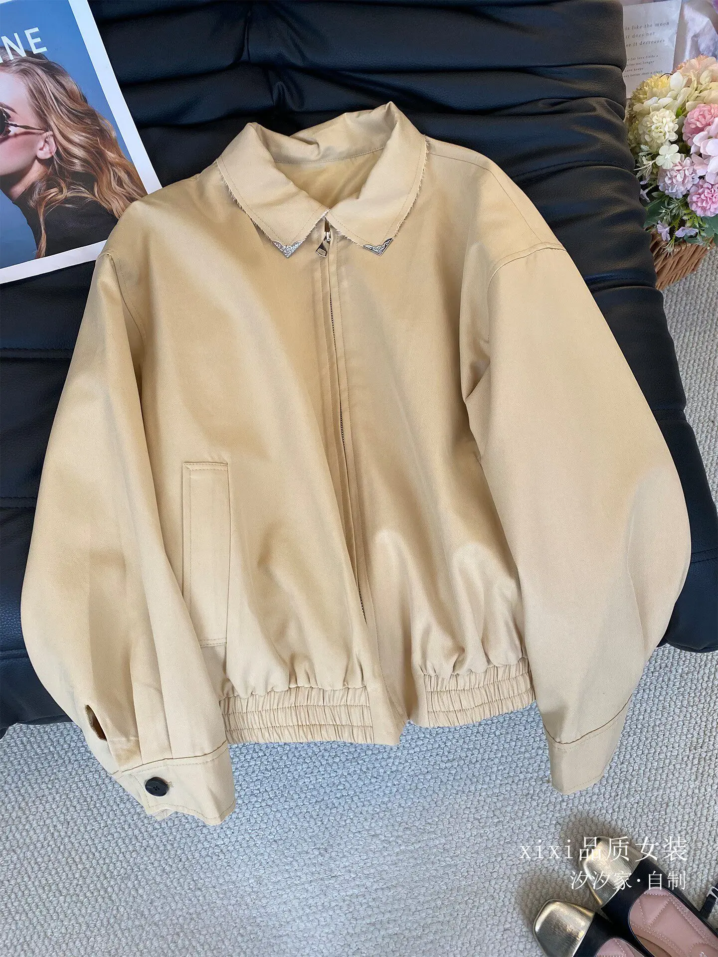 New Retro workwear jacket, popular short jacket, windbreaker Coats
