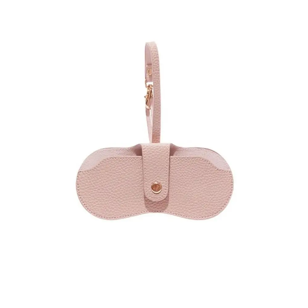 

Sunglasses Pouch PU Leather Glasses Bag with Hanging Buckle Eyewear Protector Case Glasses Storage Bag Korean Style Glasses Clip
