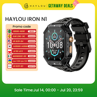 HAYLOU IRON N1 Smart Watch 2.13’’AMOLED Display 5ATM Waterproof Bluetooth Call Sport Smartwatch for Outdoor 30 Days Battery Life