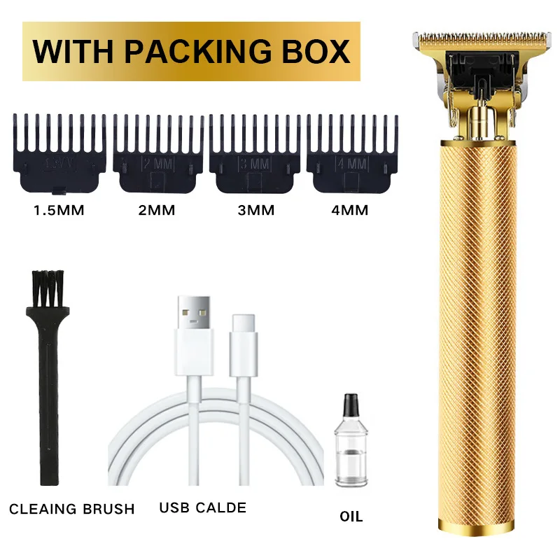 T9 Electric Hair Clipper Hair Clipper Electric Hair Clipper Minyak Kepala Ukiran Alat Cukur Botak Rambut Clipper