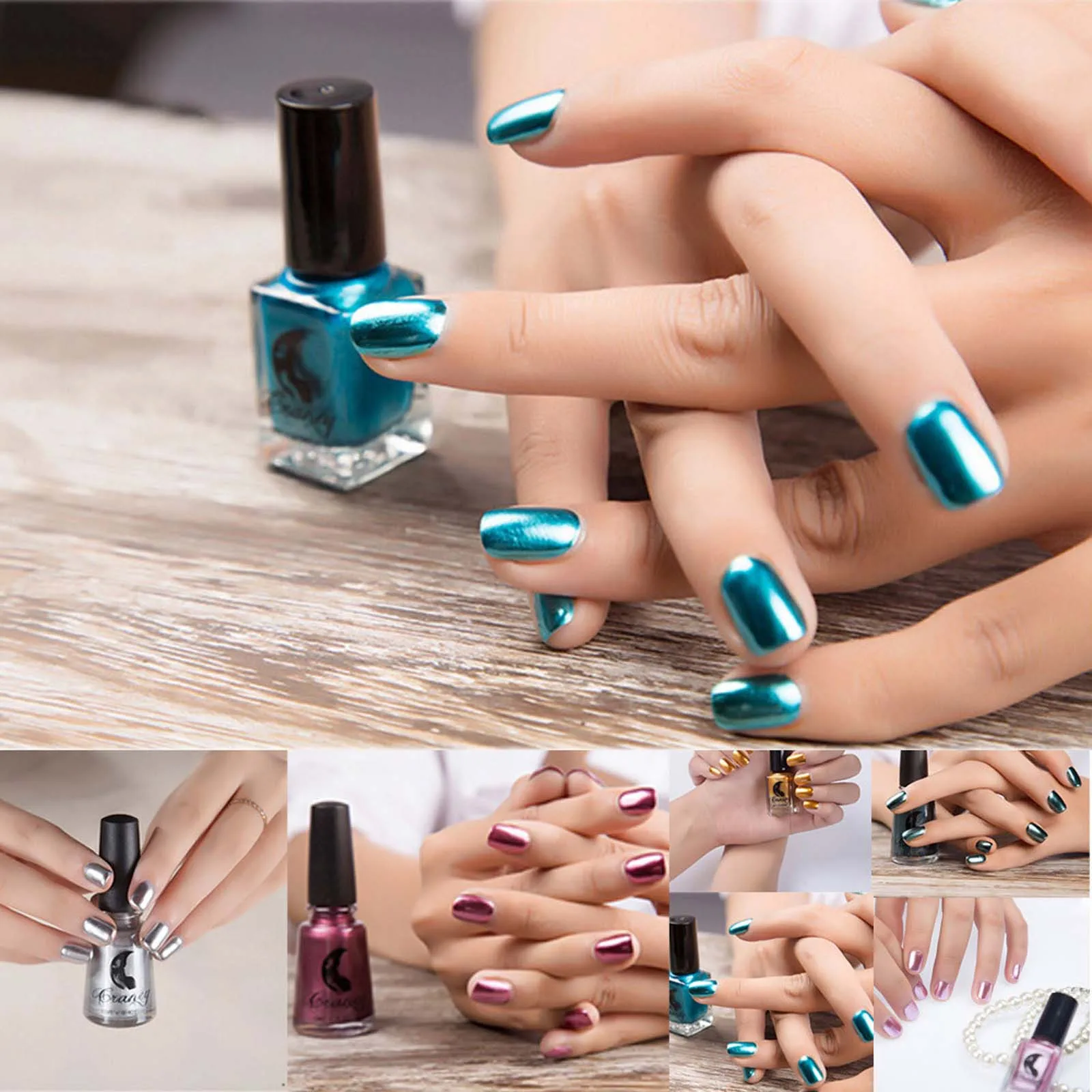 Mirror Nail Polish Plating  Paste Metal Color Stainless Steel 6ml Gift Ideas Suministros Para Fiestas Party Favours 2024.00