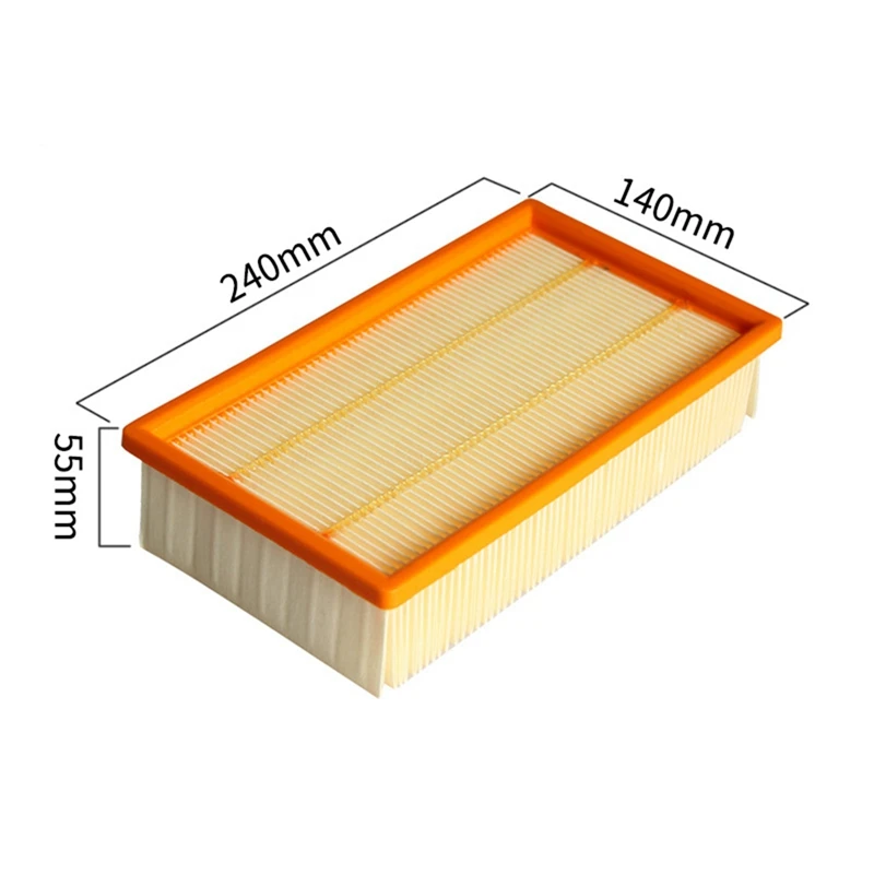 Luftfilter-Staubsauger für KARCHER NT25/1 NT45/1 NT55/1 NT361 ECO NT561 ECO NT611 ECO Ersatzfilter, 2 Stück