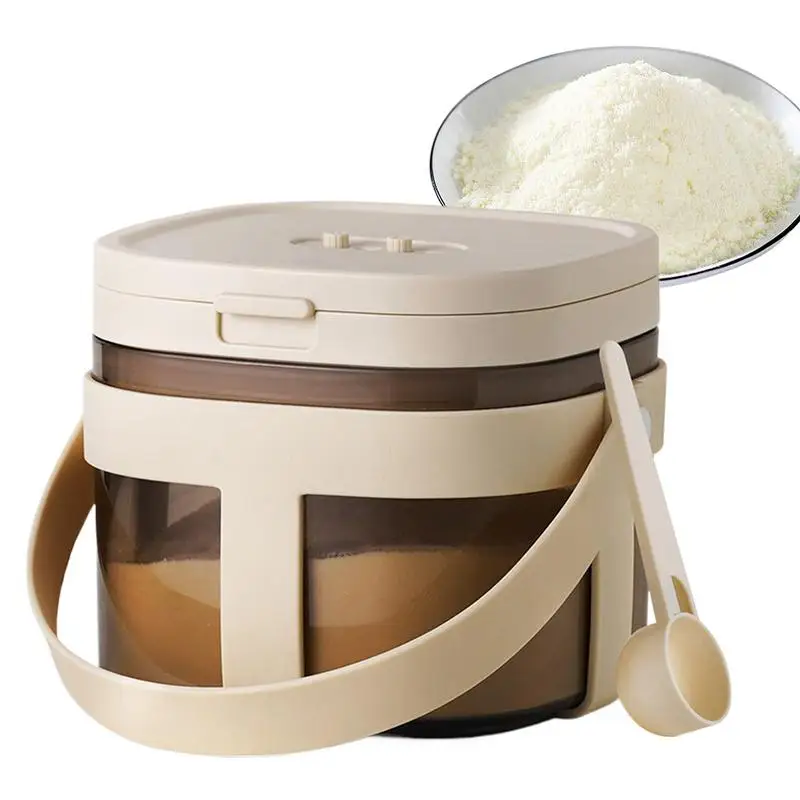 Milk Powder Dispenser Portable Storage Tank Formula Holder Sealed Formula Holder Large Capacity Kitchen Organizer for Flour