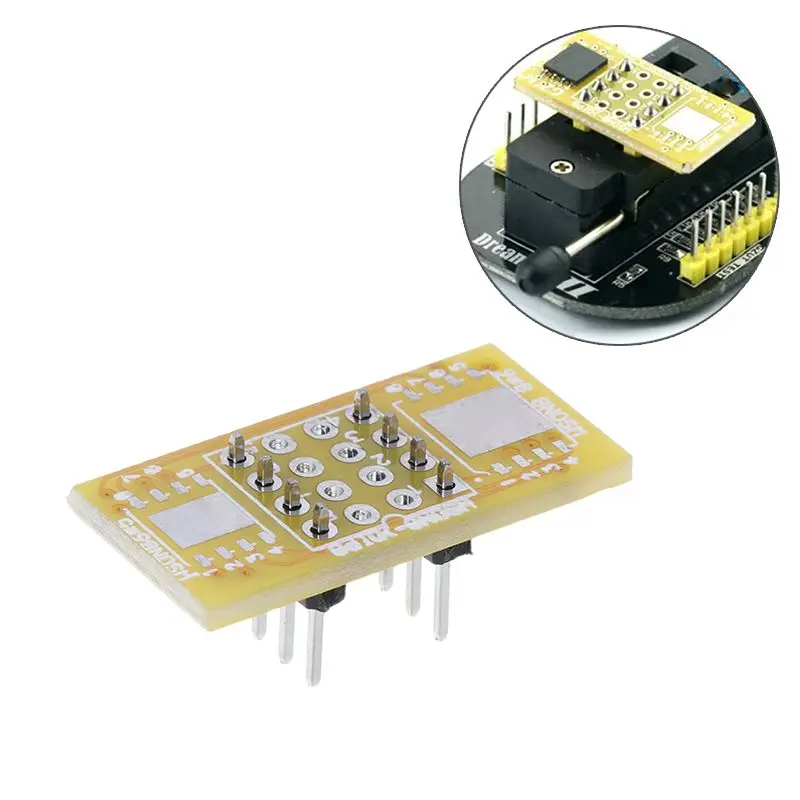 1pc 2 WSON8 To DIP8 Programmer Adapter Board QFN8/DFN8 To DIP8 & WSON8/MLF8 To DIP8 Socket