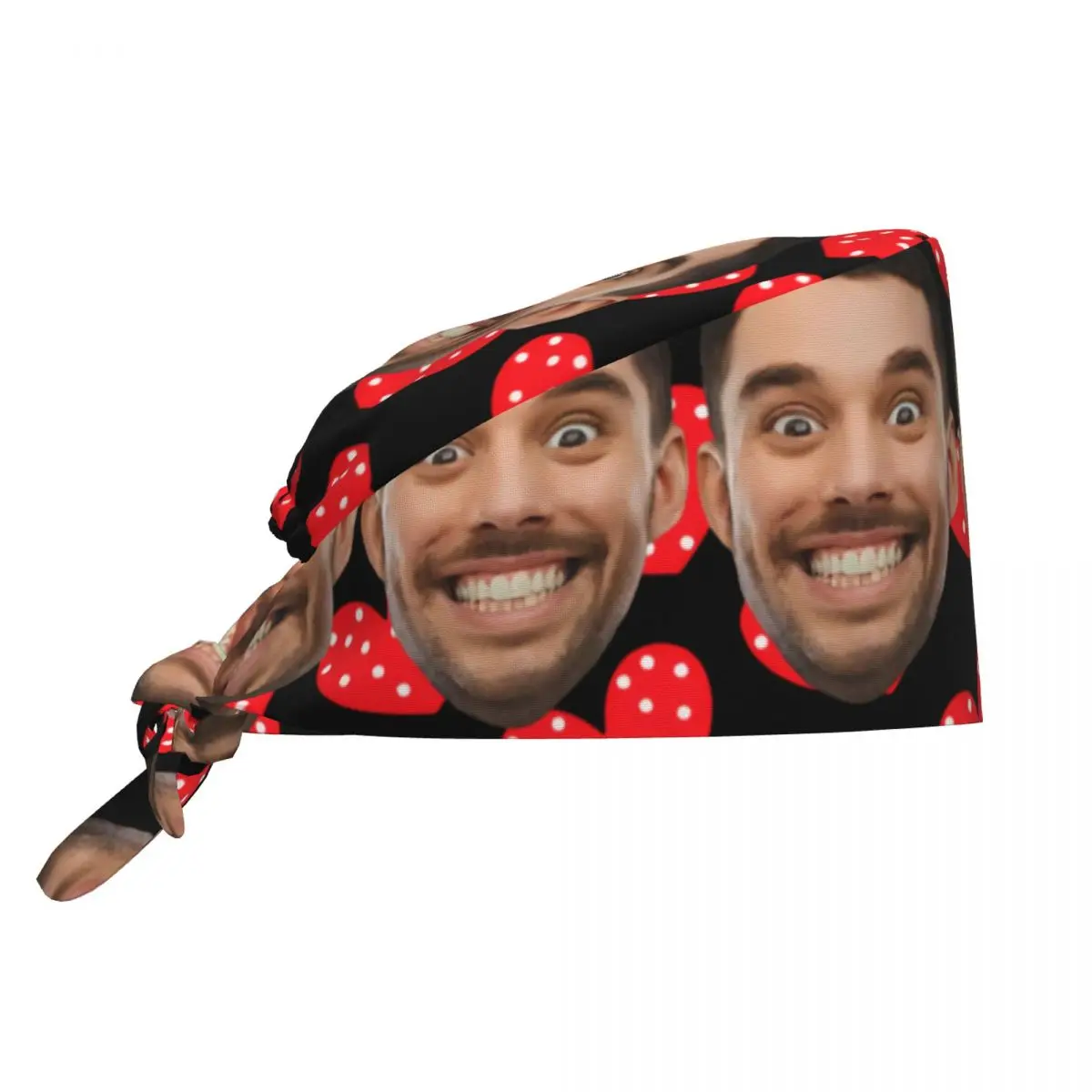 Berretto da lavoro per la pulizia del viso con testa maschile personalizzato, unisex, per il marito, anniversario, berretto chirurgico, cappello da infermiera, cappello da infermiera