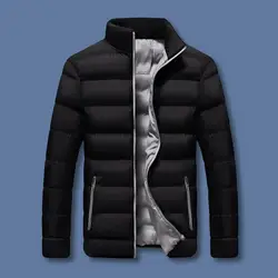 Soft Fabric Winter Coat Women's Stand Collar Cotton Jacket With Zipper Closure Side Pockets Long Sleeve Thickened For Warmth