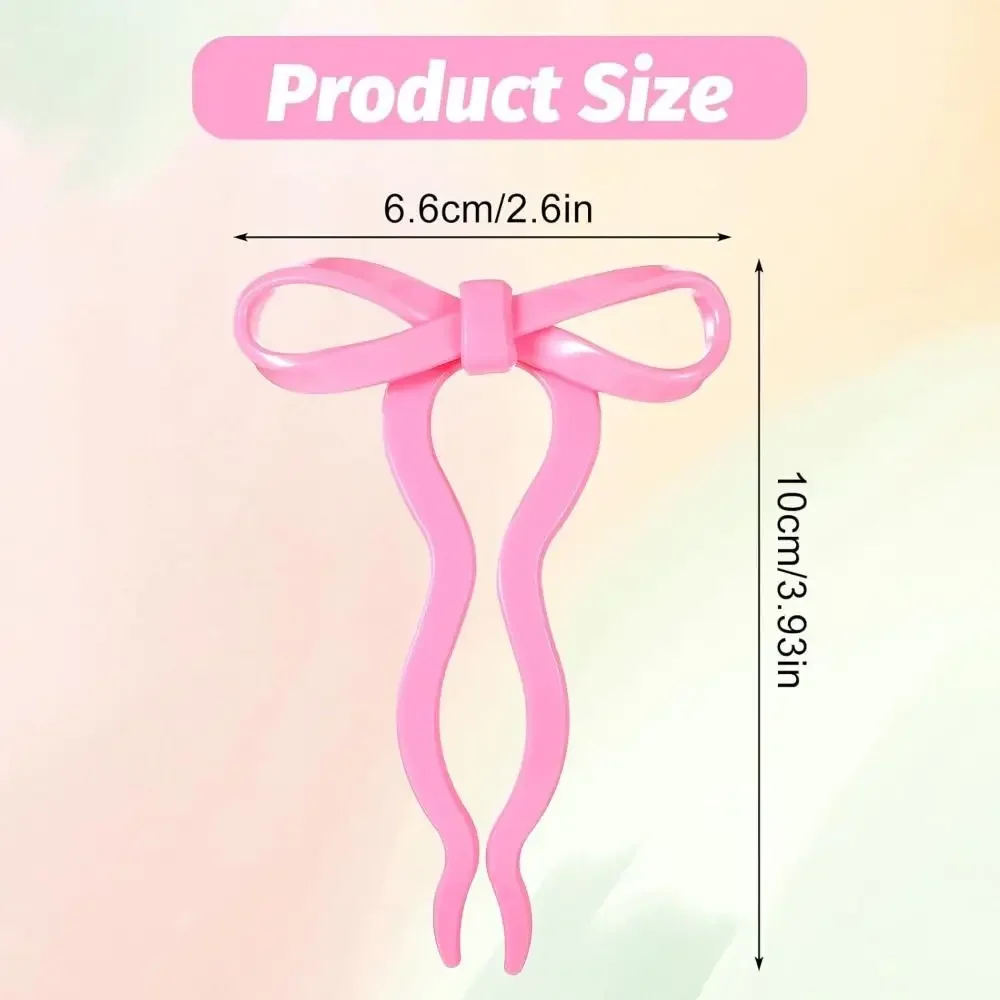 جديد الاكريليك الفرنسية دبوس الشعر لون الحلوى Y2K القوس دبوس الشعر U-شكل متموج دبابيس الشعر دبوس الشعر الملحقات