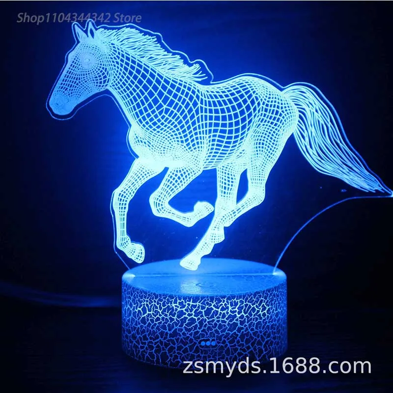 3D อะคริลิคส่องสว่าง Ma Xiao night light,สร้างสรรค์ของขวัญแม่ลูกไฟตกแต่งสําหรับห้องนั่งเล่นและห้องนอน,USB Ambient Li