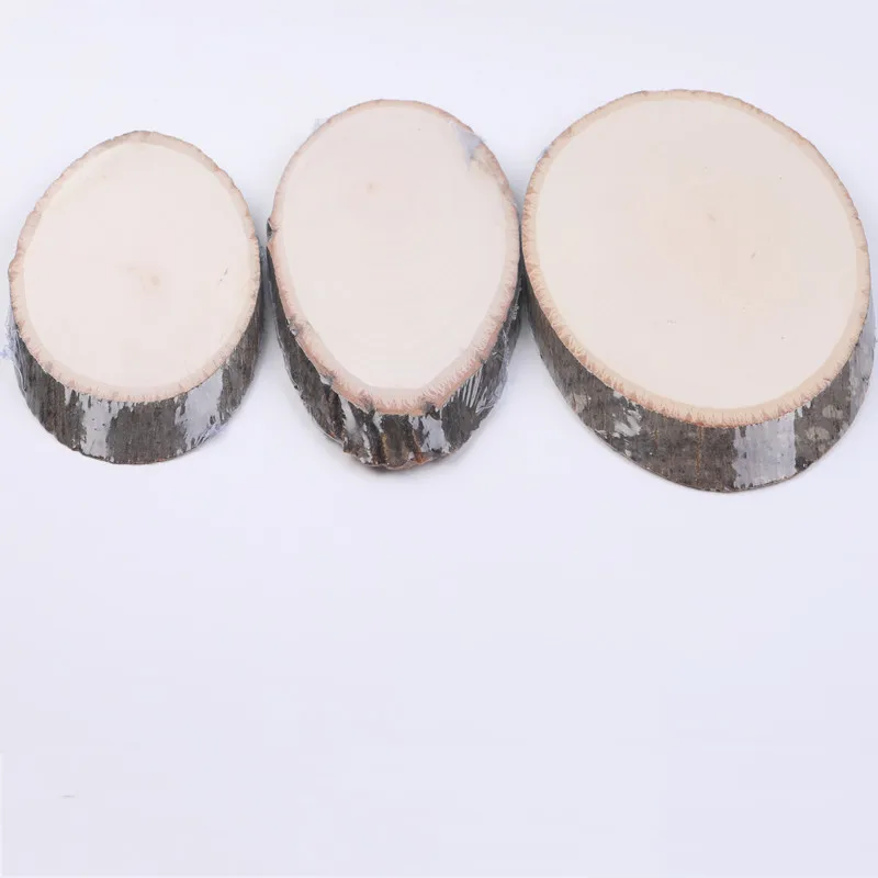 Samina Oil Acrylic Graffiti Painting Palette Double Heads All Can be Carved Natural Birch Wood Round Shape Stationery Art Tools