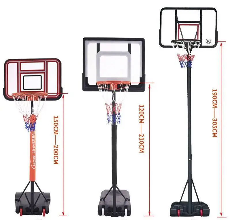 Children's basketball stand height adjustable outdoor mobile standard ball stand shooting basket