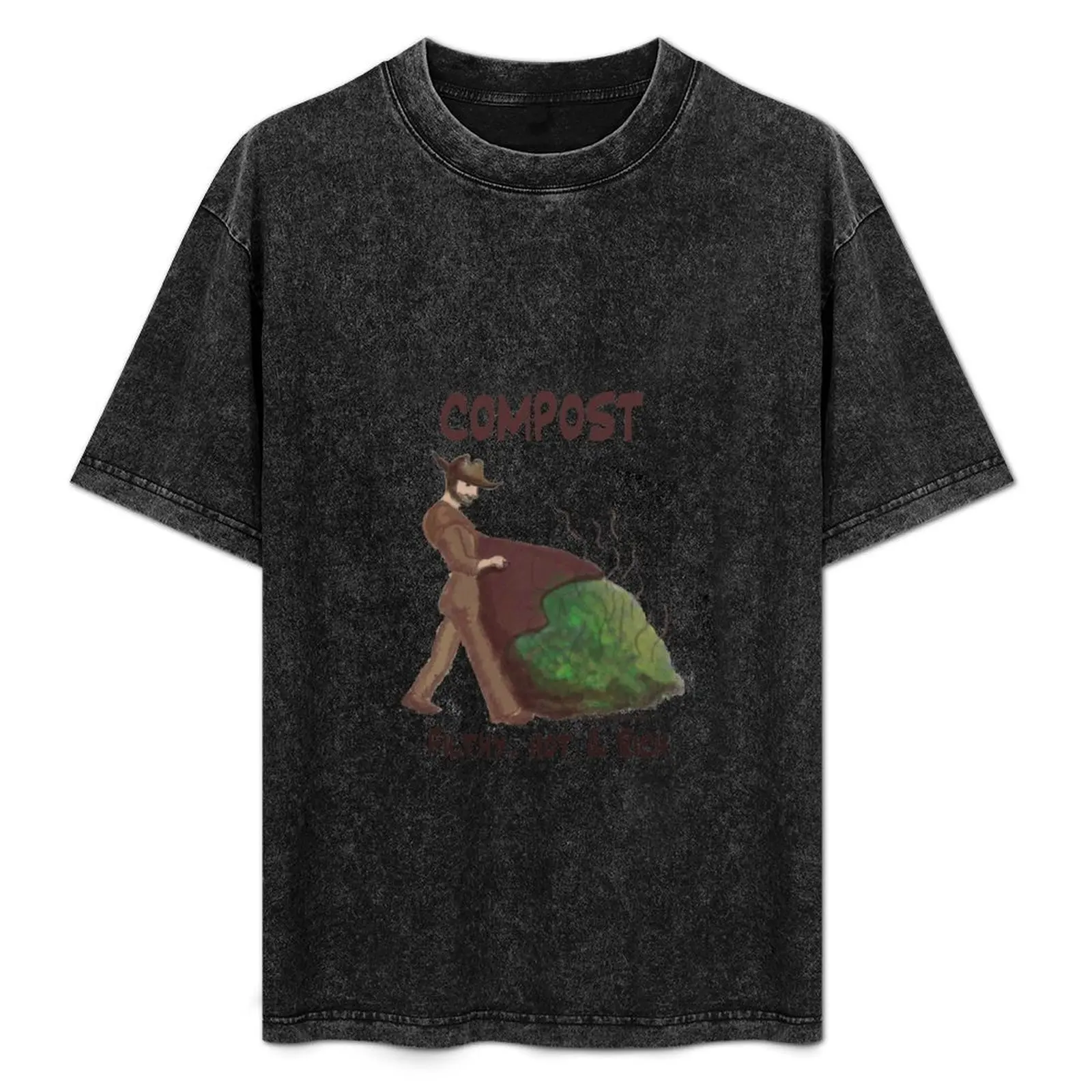 

Compost - Filthy, Hot and Rich T-Shirt cotton graphic tees blue archive essential t shirt mens clothes