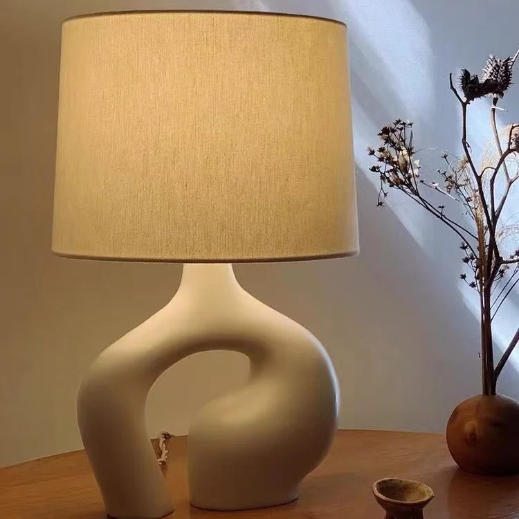 Desk White Creative Light Modern Resin Light Emitting Diode Living Room Decorative Light