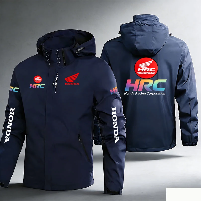 Chaqueta impermeable y cortavientos para hombre con logotipo HONDA, adecuada para montañismo, viajes al aire libre, carreras de motos y scooters.