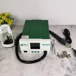 BST-863 Hot Air Gun Desoldering Station Digital Display LCD Touch Thermostat Constant Temperature Anti-static Welding Station