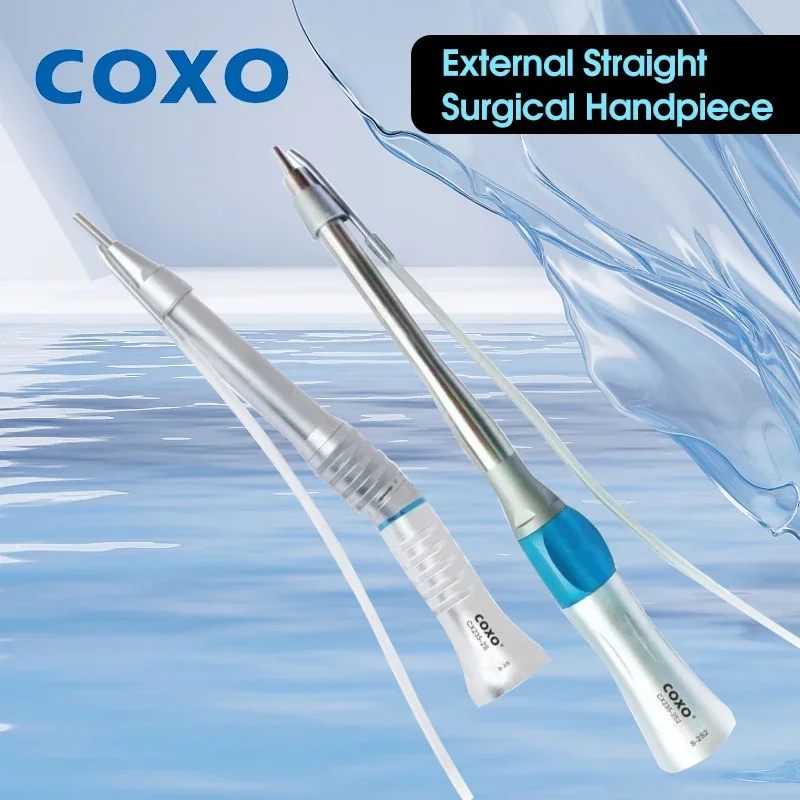 

COXO CX235-2S Low-Speed 1:1 Dental Handpiece - External Water Cooling Extended Grinding and Bending Procedures Extended Access