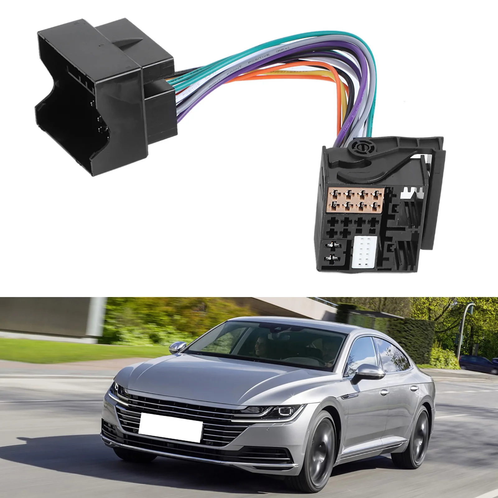 Radio Adapter Car Radio Adapter Wire Harness RCD330 RCD330G PQ To MQB Radio Adapter Harness Radio Wire Harness Radio Adapter