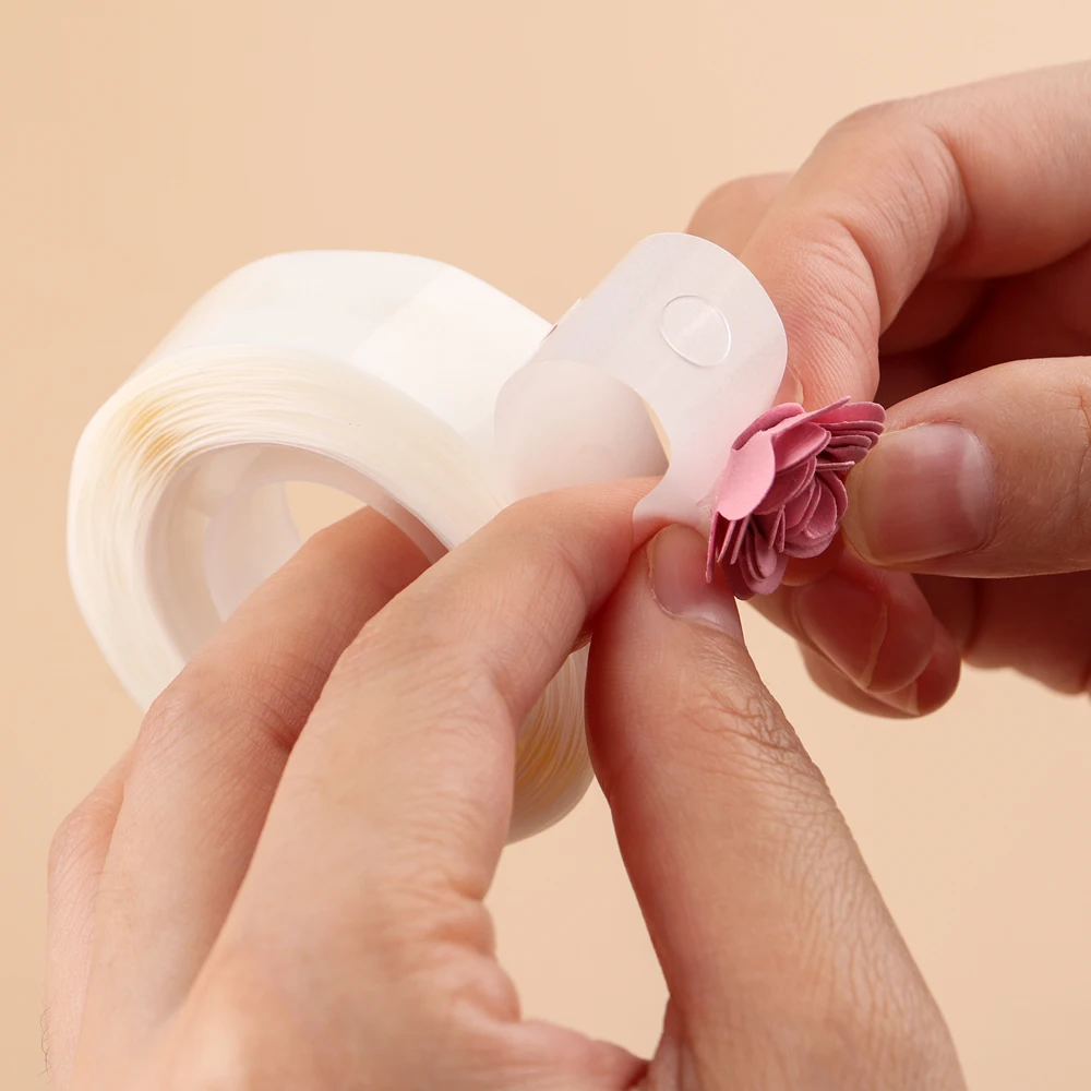 300pcs/Rolls Mini Double Sided Tape Glue Point Clear Ultra Thin Stickers Adhesive Dots 3mm/5mm Permanent Sticky DIY Craft Dots