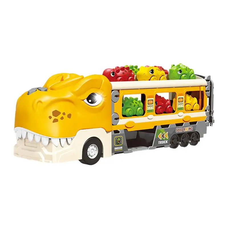 

Dinosaur Truck 19pcs Folding Dinosaur Truck With Light And Sound Funny Cars Toys Interactive Party Favors For Aged 2-6