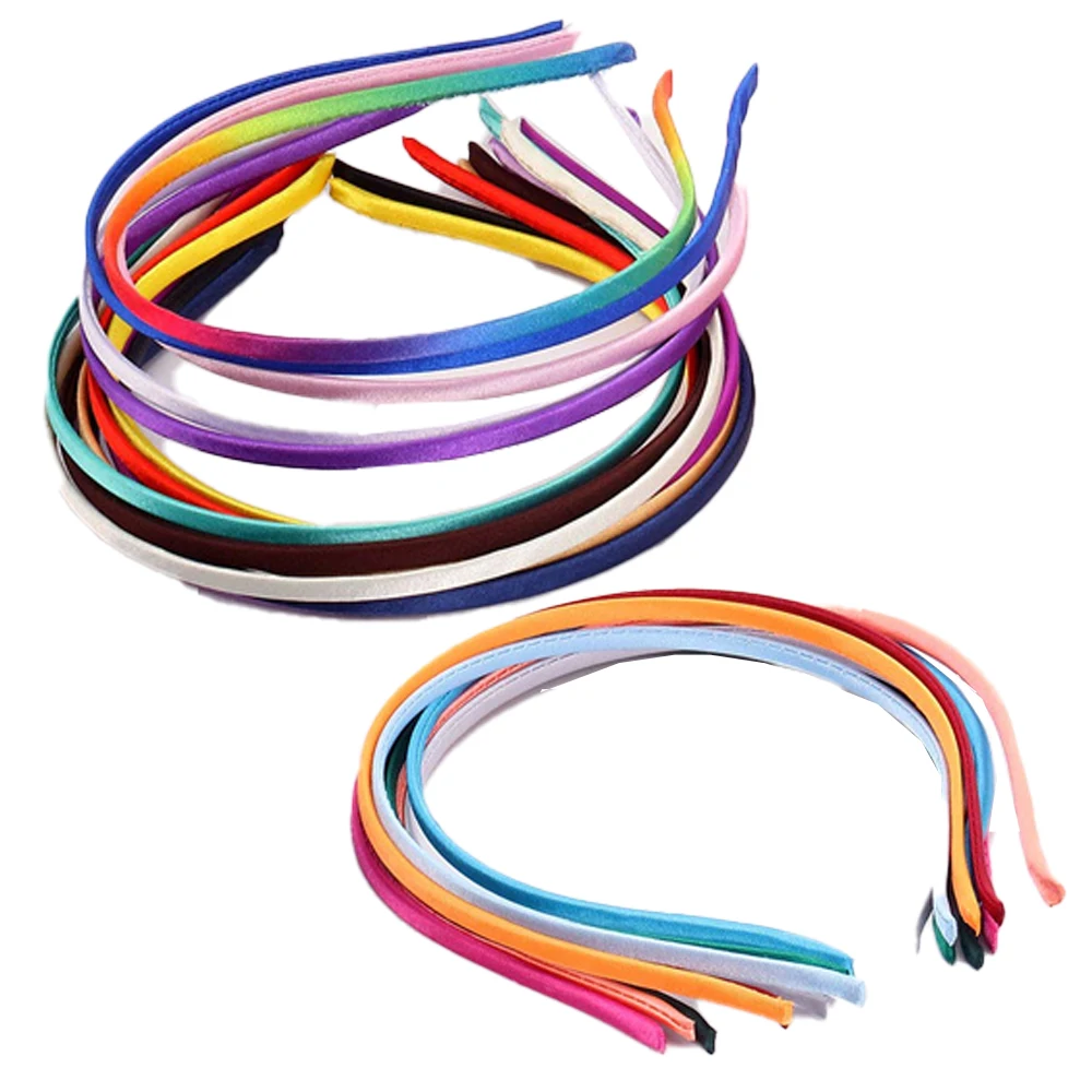 10pcs/Lot Colorful Headband Hair Head Hoop Headwear for Kids Girls Blank Base Setting Jewelry DIY Accessories Crafts Deco Parts