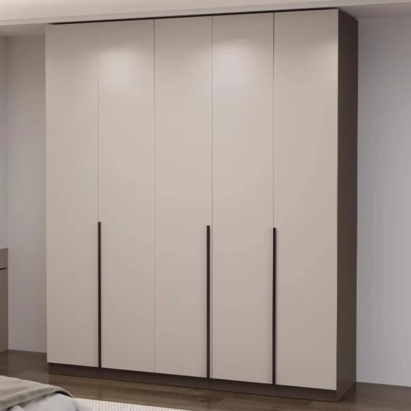 Solid Wood Wardrobe Household Bedroom Furniture Floor Standing Closet Modern Minimalism Customizable Storage Cabinet 60cm Depth