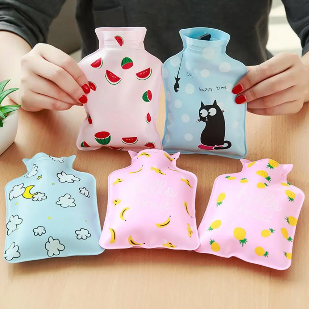 Warm Water Bag  Useful Winter Morning Animal Bear Pattern Thermal Bag Hand Warmer  Reusable Insulated Water Bag