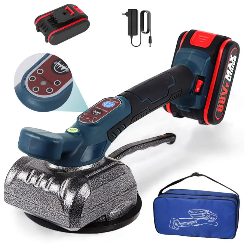 Drillpro 88VF Machine à carrelage électrique vibrateur de carrelage ventouse réglable automatique vibrateur de sol pose outils de nivellement