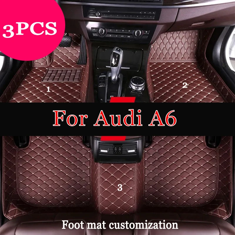 

Автомобильные коврики для Audi A6 C6 4F C7 4G Avant Wagon 2007 ~ 2018 Роскошный кожаный коврик против грязи Прочный ковер Автомобильные аксессуары