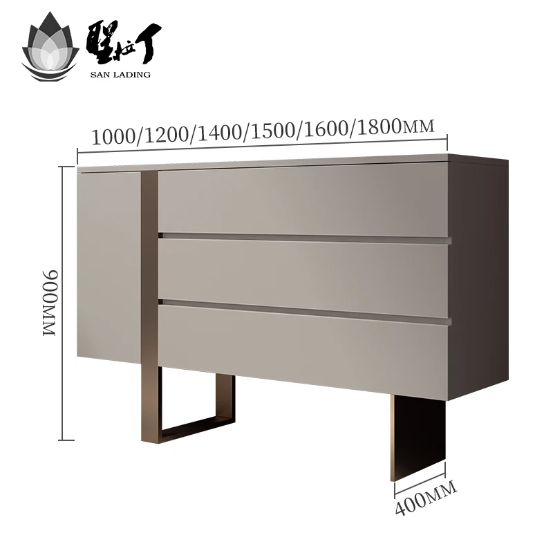 

YY Modern Sideboard Cabinet Living Room Partition Curio Cabinet Bedroom Storage Chest of Drawers