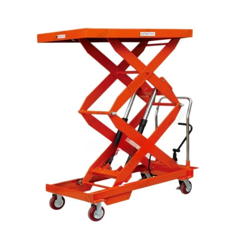 Mobile platform, manual foot-stepping mold platform car