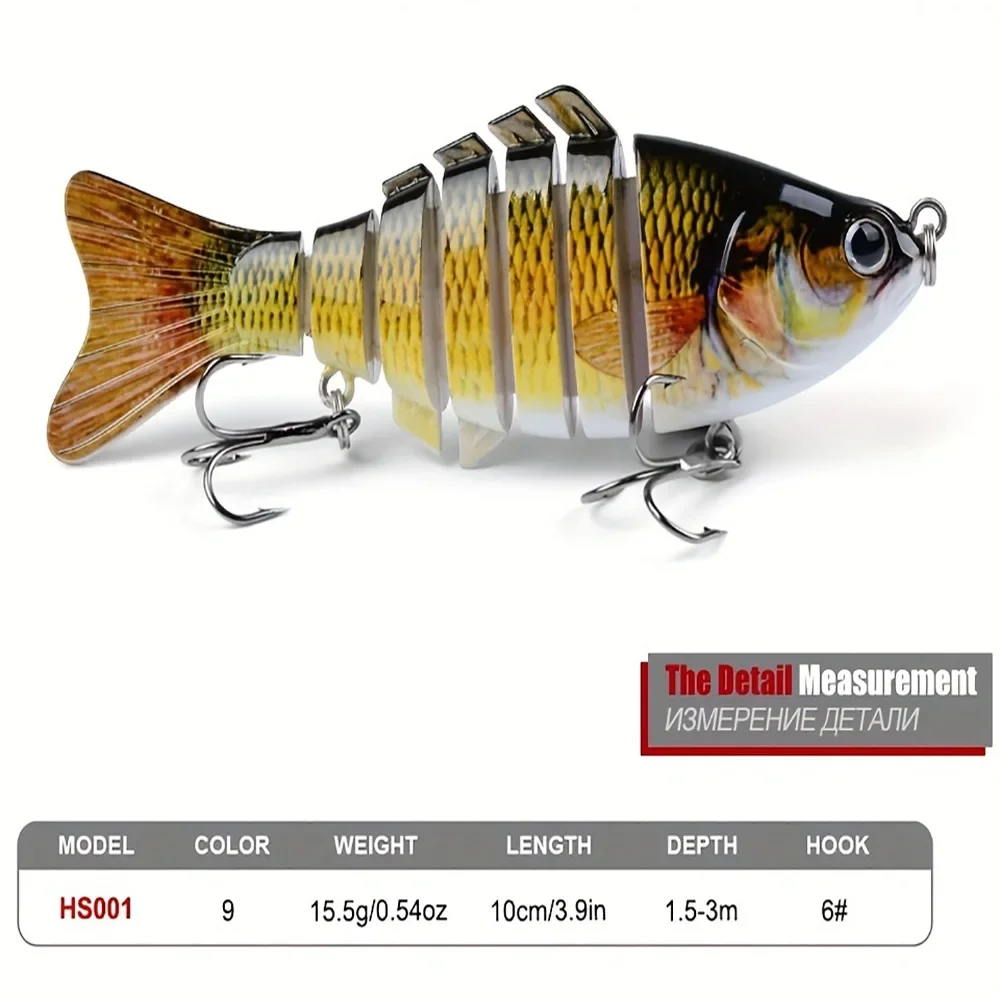Angeln Lockt Multi Jointed Swimbait Kurbel Köder Langsam Sinkende Bionic Künstliche Köder Süßwasser Salzwasser Forelle Bass Fishing Acce