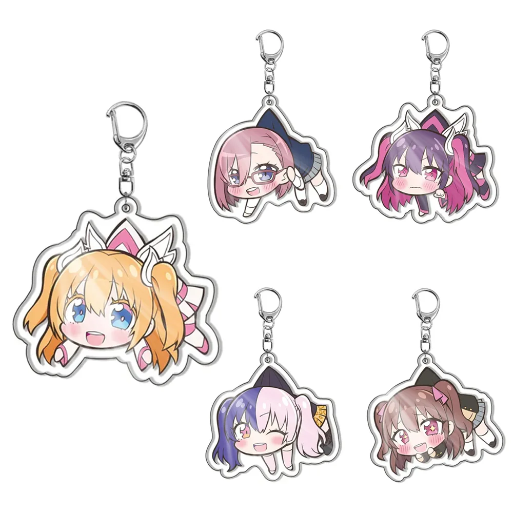 Anime 2.5 Dimensional Seduction Keychain Cute Figure Tiano Lily Tololo Pendant Key Ring Bag Accessories Fans Gift