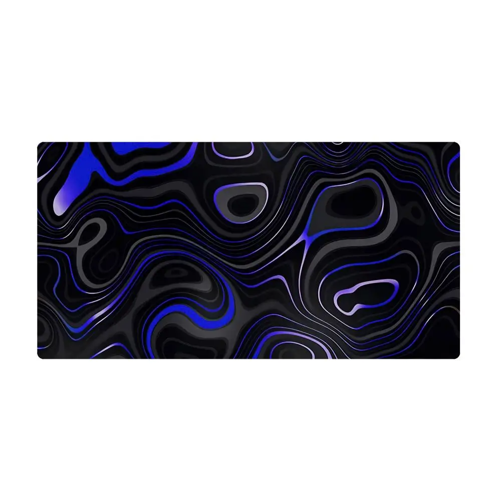 Синий и черный коврик для мыши с рябью, большой игровой коврик для мыши, коврик для компьютерной мыши, настольный коврик, коврик для офисной клавиатуры