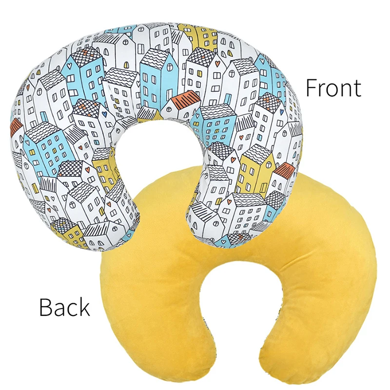 Housse de coussin d'allaitement pour nouveau-né, taie d'oreiller d'allaitement en forme de U, extensible et remplaçable, 1 pièce