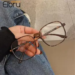 Elbru-gafas para miopía para hombre y mujer, lentes transparentes, antiluz azul, 0-1,0-1,5-2,0 To-6,0