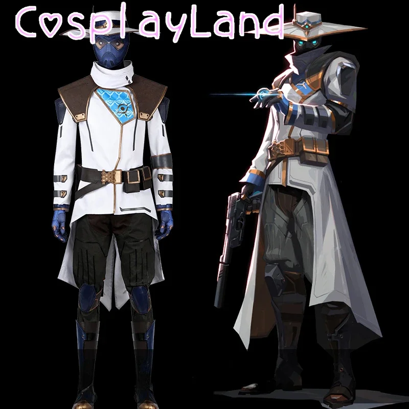 

Game Valorant Cypher Cosplay Costume Hat Coat Pants Accessories Outfit Full Set Suit and Individual Items Are Sold Custom Size