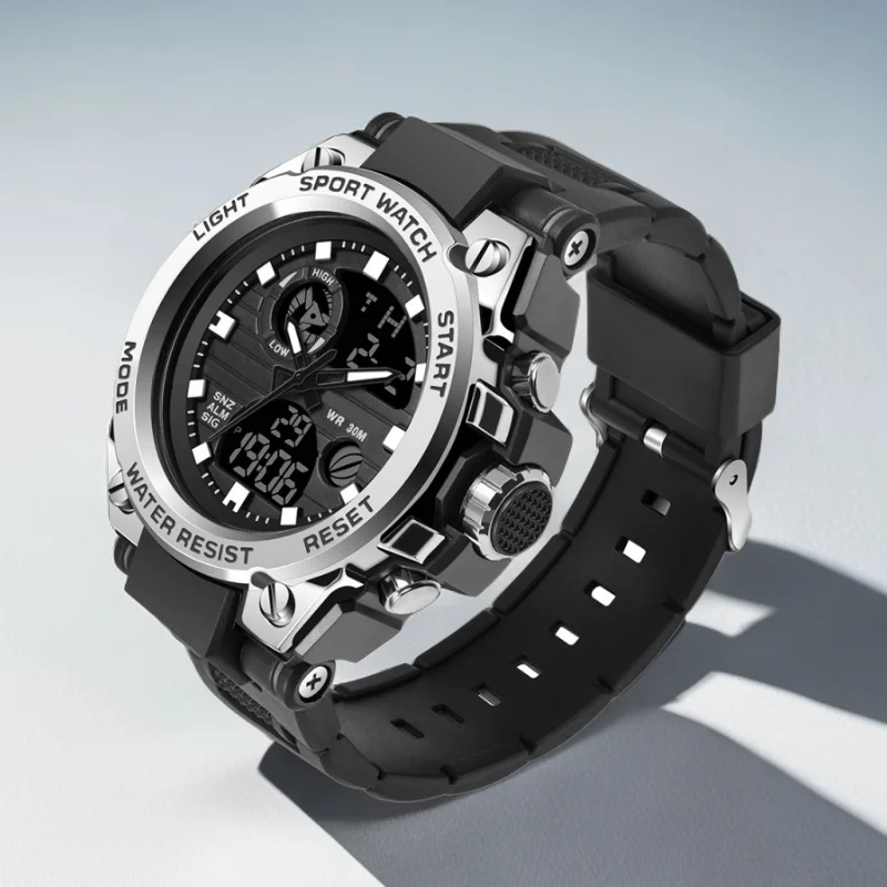 ACHENGY Boomerang Style Men Digital Watch Date Military Sports Watches Waterproof Electronic Wristwatch Mens Clock Masculino