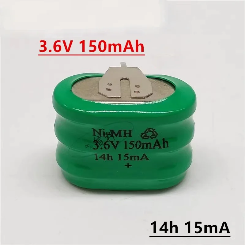 2 sztuk/partia Ni-MH 3.6V 150mAh 2 piny 14h 15mA akumulator