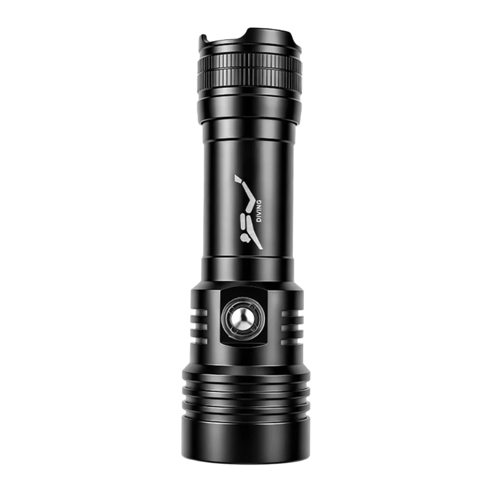 Diving Flashlight with XHP70 LED 1000LM Output IPX8 Waterproof Rating Magnetic Switch Aluminum Alloy Construction
