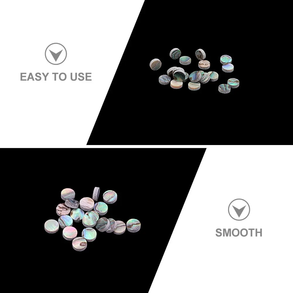 

20Pcs Guitar Fret Markers Shell Material Dots Wear Resistant Smooth Luthier Gift Supplies Guitar Fretboard Stickers