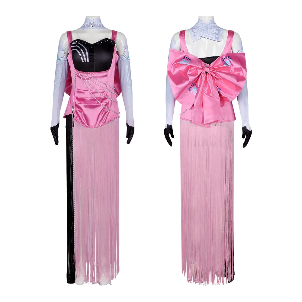 

Game Reverse 1999 Anjo Nala Nala Hari Cosplay Ms. Kimberly Costume Party Christmas Sexy Pink Dress Women New Set