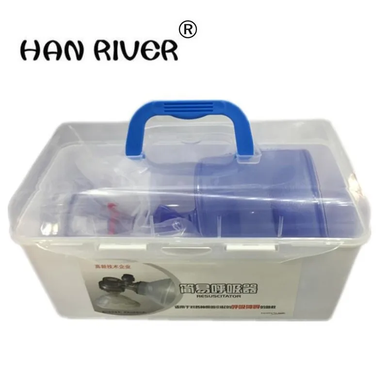 Silicone PVC simple respirator manual resuscitator rescue breathing the resuscitation bag mask