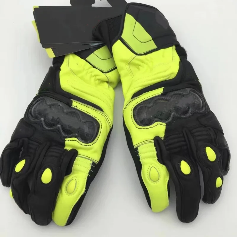 New Arrival Motorbike Carbon Long Adult Gloves Motorcycle Racing Leather Gloves