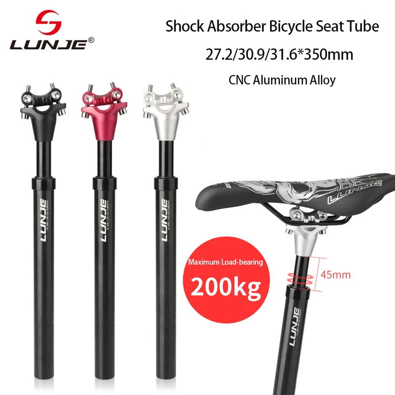 Aluminum Alloy Bicycle Seat Post Mountain Road Bike Shock Absorber Seatpost Seat Tube Bike Accessories Part for MTB BMX Cycling