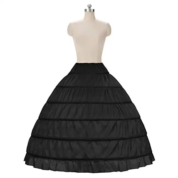 6 Rings Puffy Petticoat For Wedding Dress Ball Gown Mermaid A-Line Dresses  Elastic Band Adjustable Waist Crinoline Underskirt - AliExpress 320