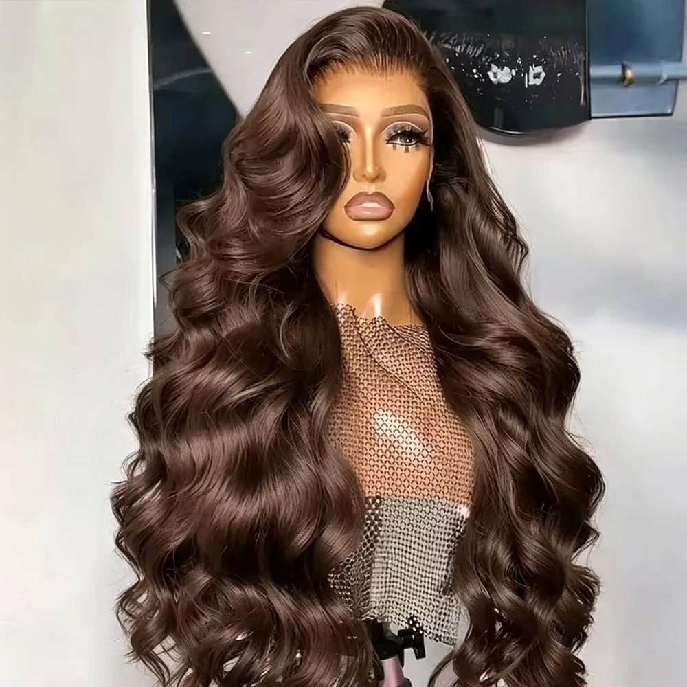 parrucca-sintetica-con-frontale-in-pizzo-hd-13x4-densita-200-effetto-body-wave-per-donne-di-colore-senza-colla-30-pollici-marrone-cioccolato-pre-strapazzata
