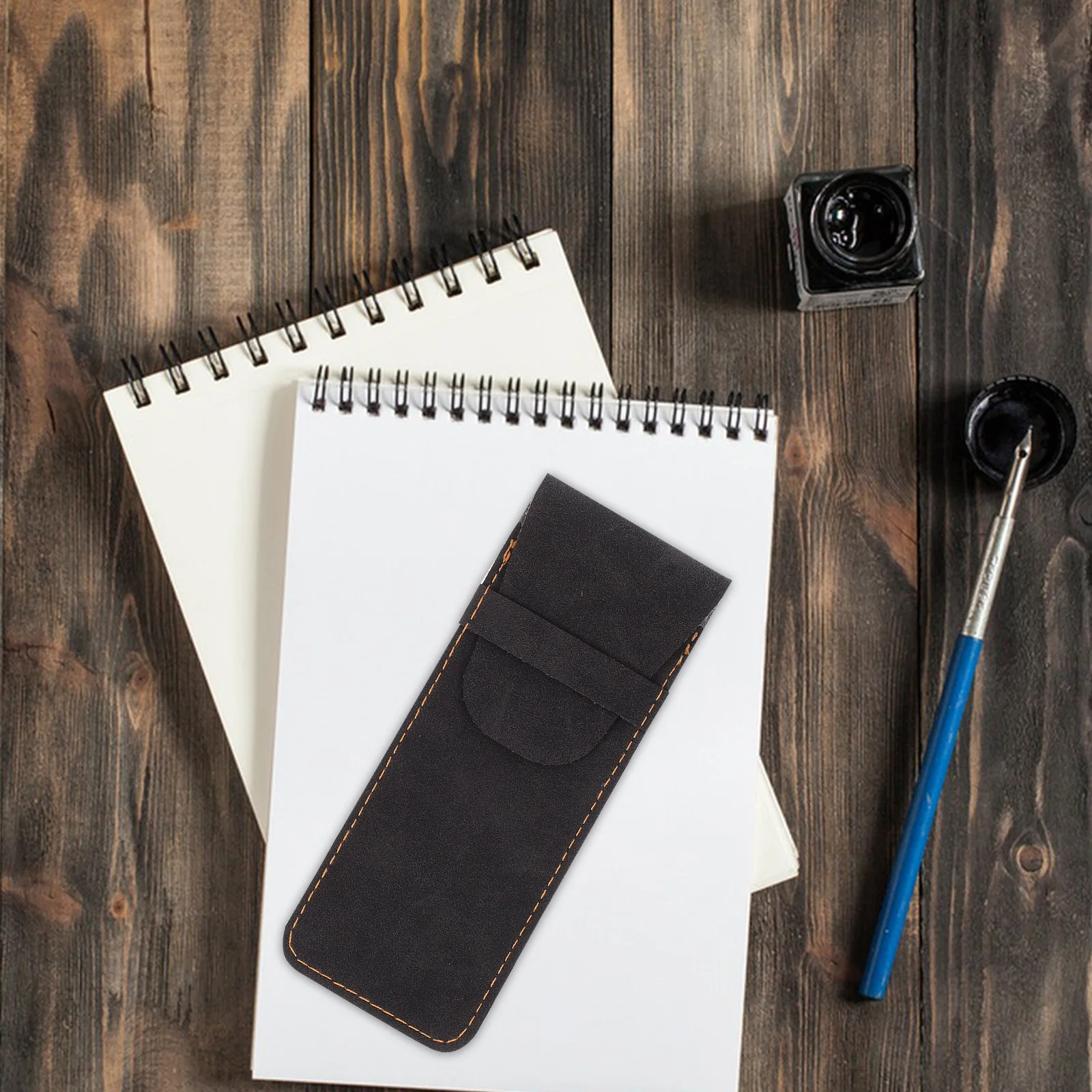 

2-шт. Защитный чехол для сумки для шариковых ручек с рукавами для ручек Чехол для хранения черного, коричневого цвета