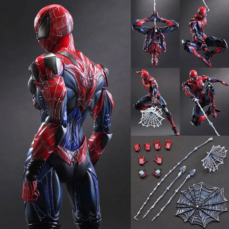 marvel-27-cm-spiderman-figurine-pvc-spider-man-figurine-modele-jouet-super-heros-mobile-assembler-des-figurines-modele-jouets-cadeaux