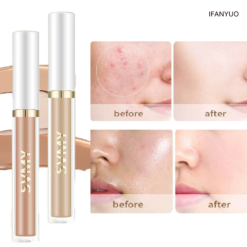 Fond de teint liquide crème correcteur haute couverture imperméable à l'eau hydratant longue durée Contour couverture taches cernes cosmétiques