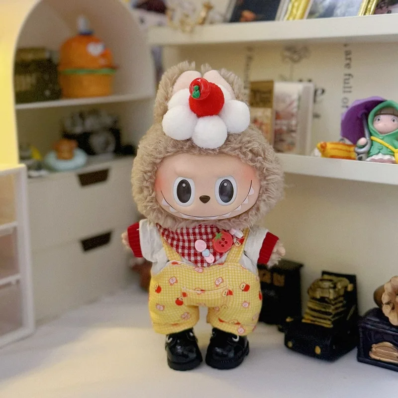 Für Labubu Babykleidung, 17 cm große Kleidung, niedliche, süße und coole modische Puppenkleidung, Überraschungs-Urlaubsgeschenk, Zubehör für den Anzug