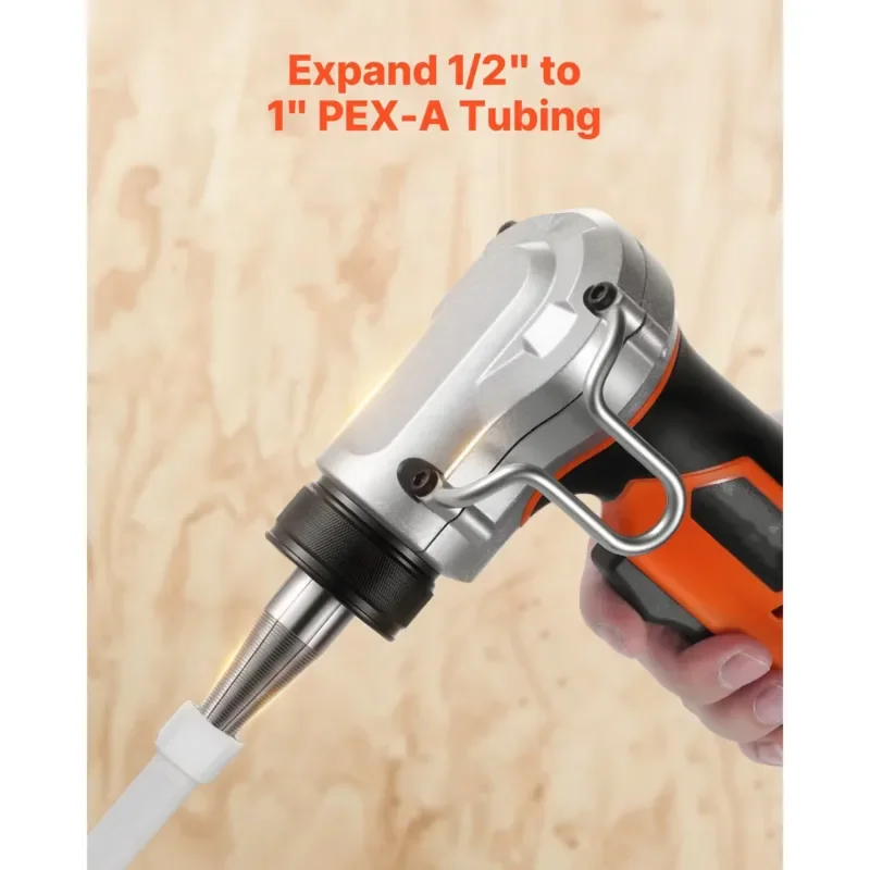 20V Cordless Electric Pipe Expander 22000RPM for 1/2 3/4 1 Inch PEX Tubing 3-Ex Pipe End Forming Tool